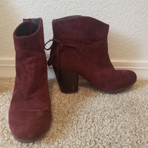 Maroon Booties